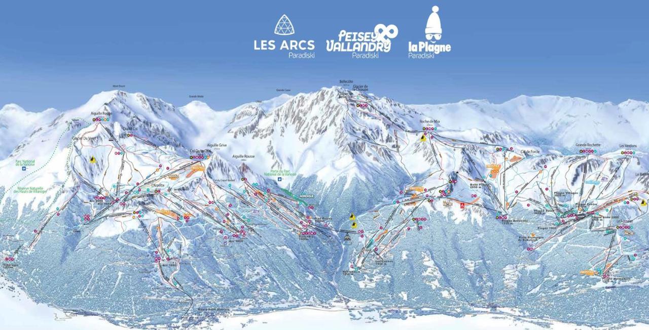 Arc 1950 Appt Luxe 2-4Pers -Skis Aux Pieds-Spa-Piscines Interieure Et Exterieure-Sauna-Hammam Les Arcs  Exterior foto